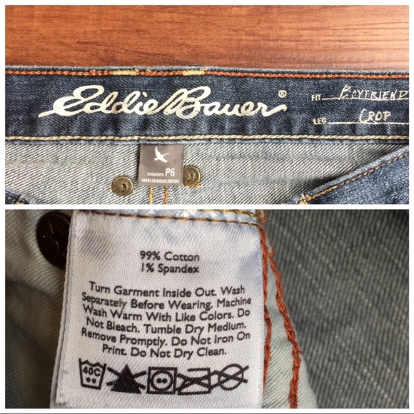  Eddie Bauer Boyfriend Crop Denim - Picture 5 of 6